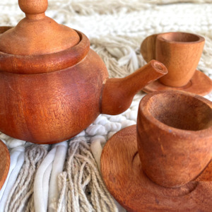 Wooden Japanese Tea Set