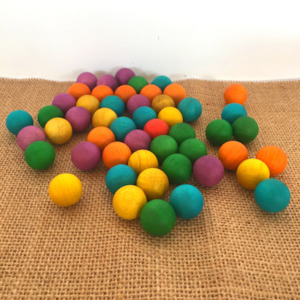 Popular From Afar: Coloured Wooden Balls