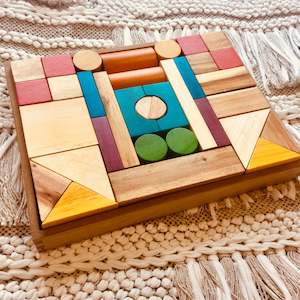 Natural Coloured Wooden Blocks