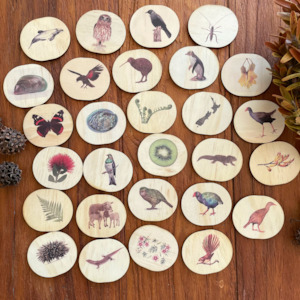 Wooden Magnets Set – New Zealand