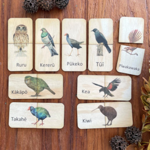 5 Little Bears: New Zealand Birds Matching Puzzle Set