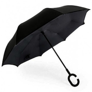 Black Reversible Umbrella