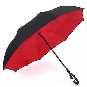 Red Reversible Umbrellas