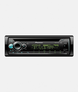 Pioneer Single Din CD Receiver with Dual Bluetooth, USB/AUX InSounds