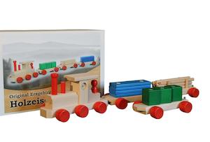 German wooden toy train set for kids