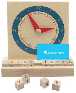 Learning clock - Wooden