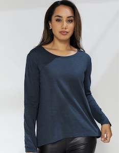 Lakeside long sleeve t-shirt midnight navy