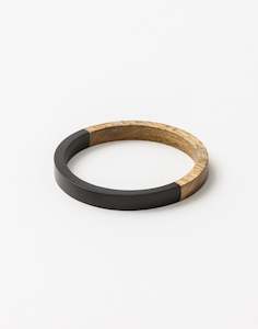 Stella And Gemma: Black and Wooden Bracelet