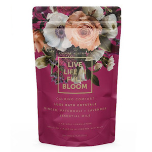 Live Life In Full Bloom Bath Crystals 150g