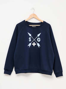 Sale: Stella and gemma sweatshirt navy arrows