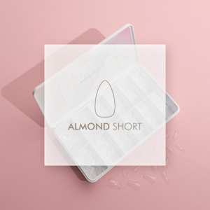 Full Cover Tips - Almond Short