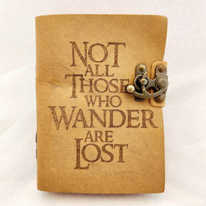 Not All Those Who Wander are Lost Journal/Scrapbook