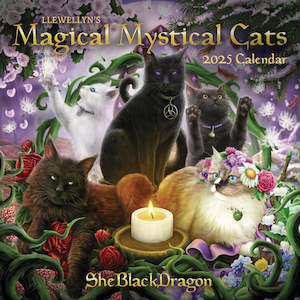 Books And Stuff: 2025 Llewellyn's Magical Mystical Cats Calendar