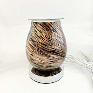 Aromatics Accessories: Bronze Swirl Light Up Electric Oil Burner