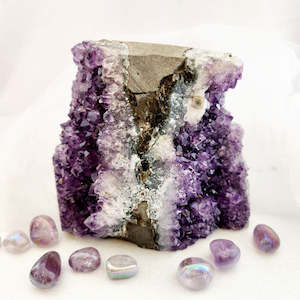 Amethyst Standing Cluster (approx. 15.5x16.8cm)