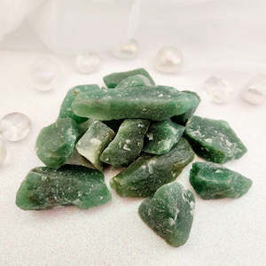 Crystals Fossils: Green Aventurine Rough Rock (assorted. approx 3.5-5.8x2.6-4cm