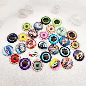 Beads Other Crafts: Eye Cabochon for Crafting (assorted designs)