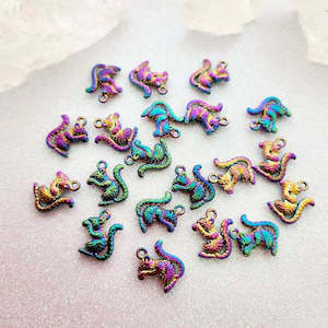 Beads Other Crafts: Rainbow Squirrel Charm/Pendant