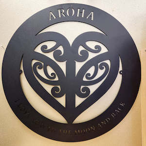 Aotearoa Inspired: Aroha Wall Art (approx. 50cm diameter)