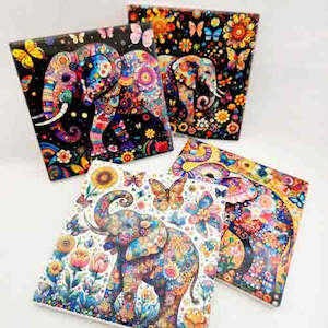 Elephant Coasters (set of 4)