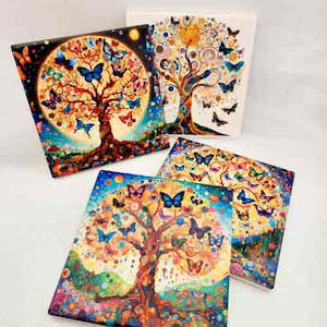 Everything Else: Tree of Life Coasters (set of 4)