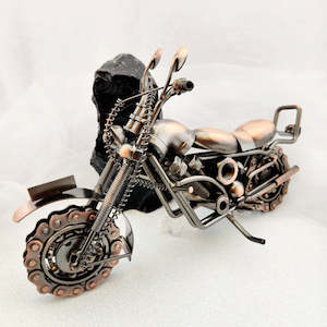 Everything Else: Copper Look Motorbike (approx. 17.5x31cm)