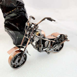 Everything Else: Banana Bar Copper Look Chopper Motorbike