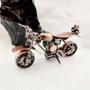 Copper Look Motorbike (approx. 13.5x7.5cm)