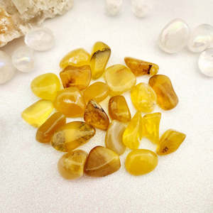 Crystals Fossils: Yellow Opal Tumble (assorted)