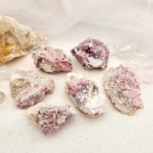 Pink Tourmaline & Lepidolite in Quartz Specimen (assorted. approx. 5.8-6.5x3-5cm)