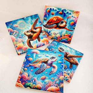 Turtle Coasters (set of 4)