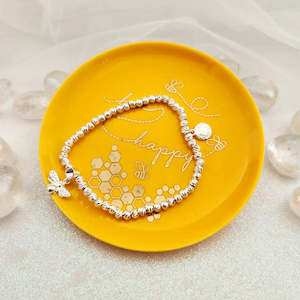 Perfect Partners Bee Bracelet (silver plated) & Trinket Dish