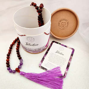 Jewellery Other Accessories: Intuition Rosewood & Amethyst Praying Necklace