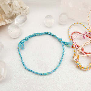 Cotton Braided Adjustable Bracelet (assorted colours)