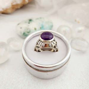 Amethyst Ring (sterling silver)