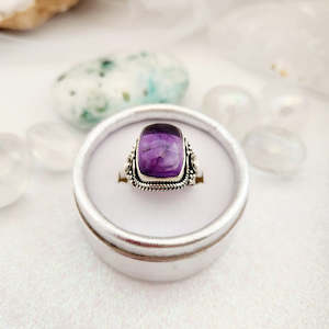 Amethyst Ring (sterling silver)