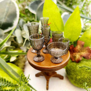 Mystical Magical: Drinking Vessels (set of 7. resin. approx. tallest one measures at 3.6-2cm)