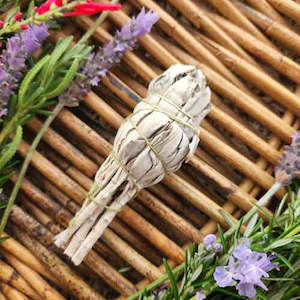 White Sage Cleansing & Blessing Stick/Bundle (torch style. approx 10cm)