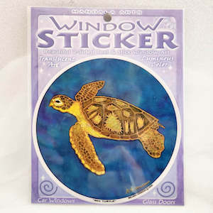 Sea Turtle Window Sticker (11.5cm diameter)