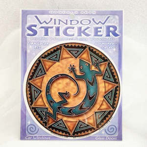 Lizard Spirit Window Sticker (approx. 11.5cm Diameter)