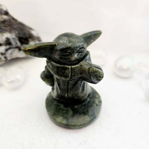 Nephrite Jade Baby Yoda (approx. 6x5.7cm)