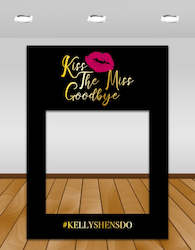 Kiss The Miss Goodbye InstaFrame - Black and Gold