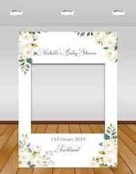 Internet only: White Roses Baby Shower InstaFrame