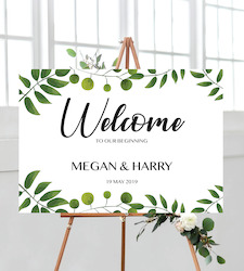 Garden Welcome Sign - Landscape