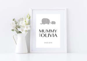 Internet only: Mummy & Me Mother's Day Print