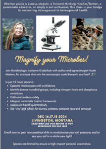 Adult, community, and other education: Magnify your Microbes