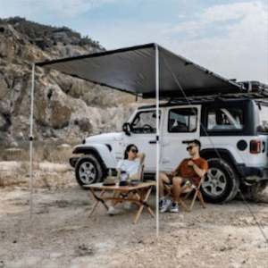 Wild Land Vehicle Side Awning With Aluminium Hard Case - 2m x 2.5m