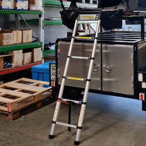 Wild Land 2.3m Telescopic Ladder For Roof Tents With Top Hooks