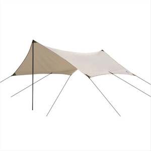 Wild Land Wing Tarp with Poles - 5m x 4m