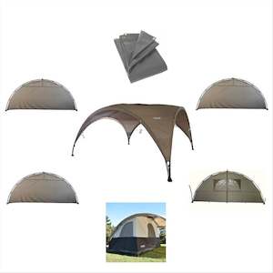 Orson Core Shelter - 4.5m Outdoor Portable Gazebo, Combo Deal 2